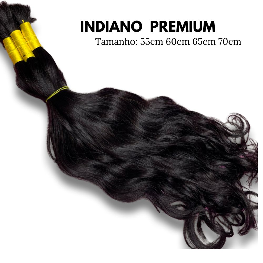 cabelo humano indiano Premium 60cm